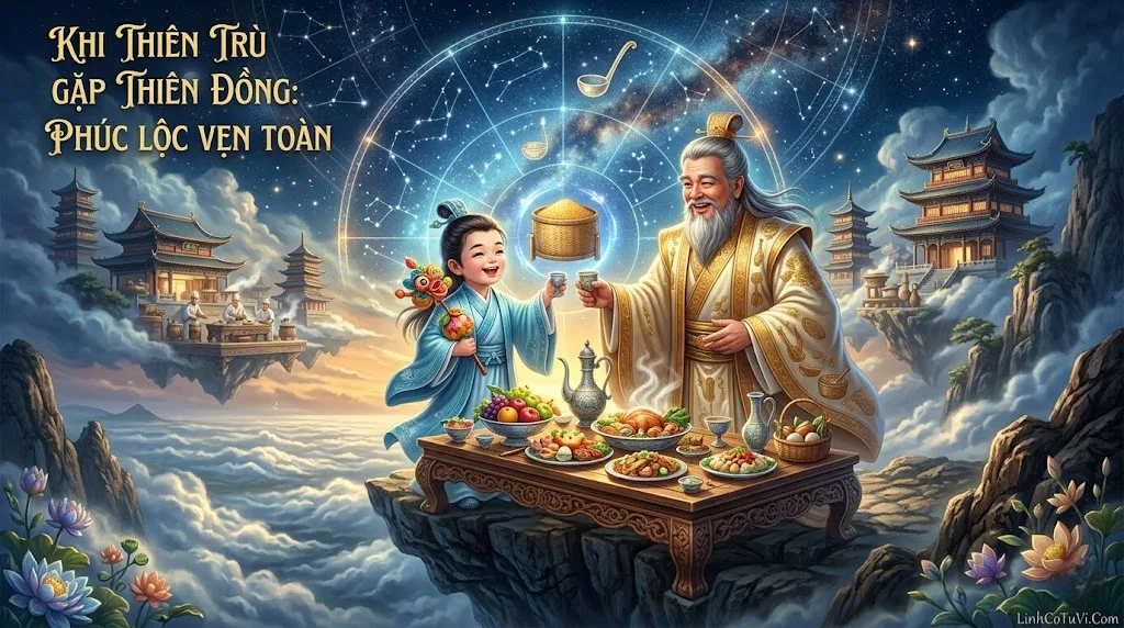 Khi Thiên Trù gặp Thiên Đồng: Phúc lộc vẹn toàn, thân tâm an lạc