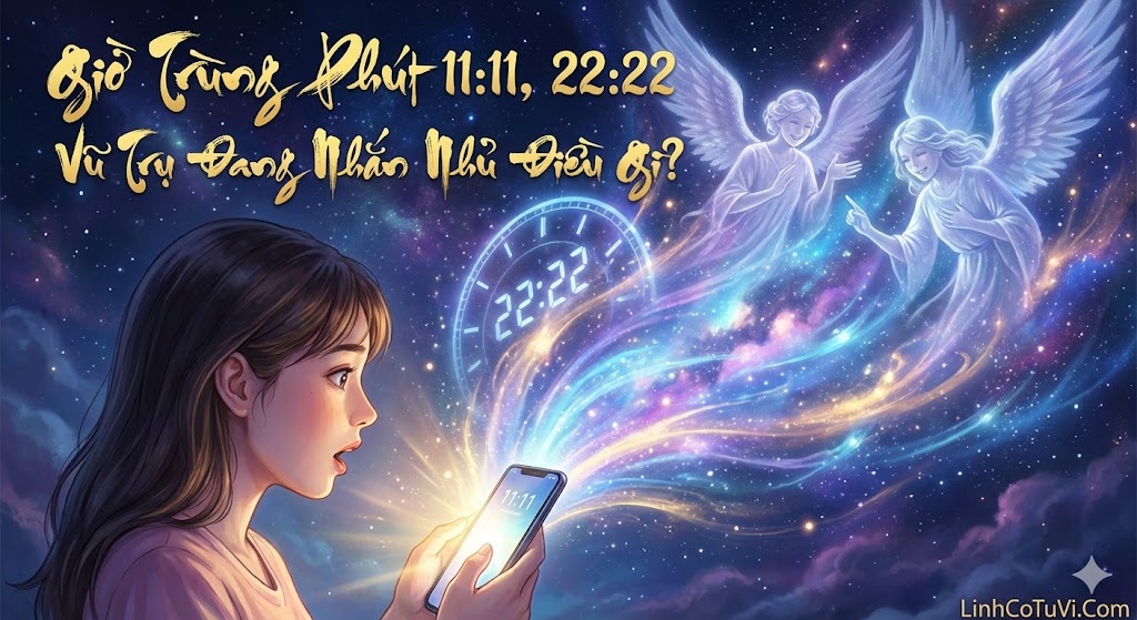 Giờ Trùng Phút (11:11, 22:22): Vũ Trụ Đang Muốn Gửi Tín Hiệu Gì Cho Bạn?